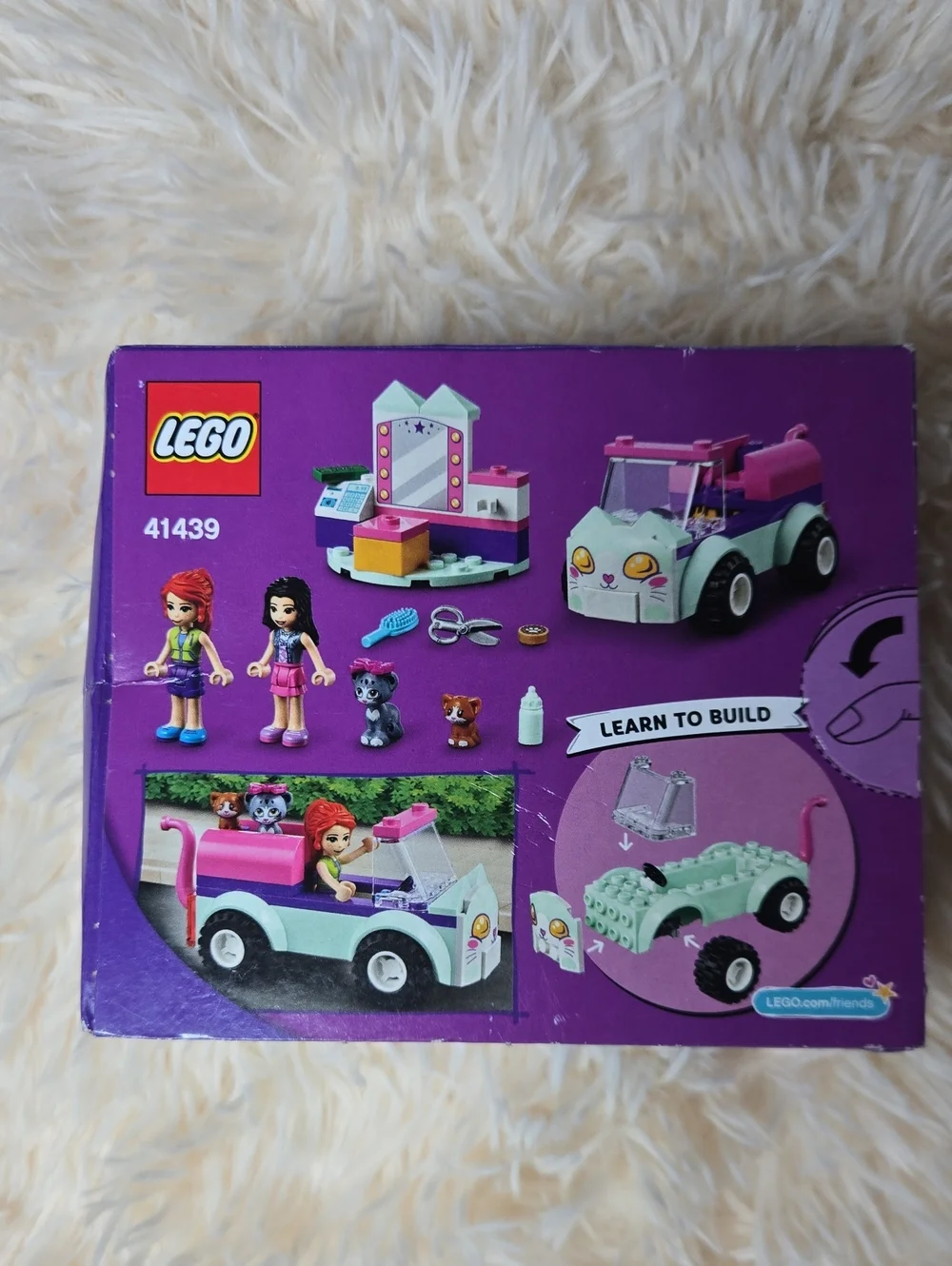 NEW Lego Friends Cat Grooming Car - Purple & Mint